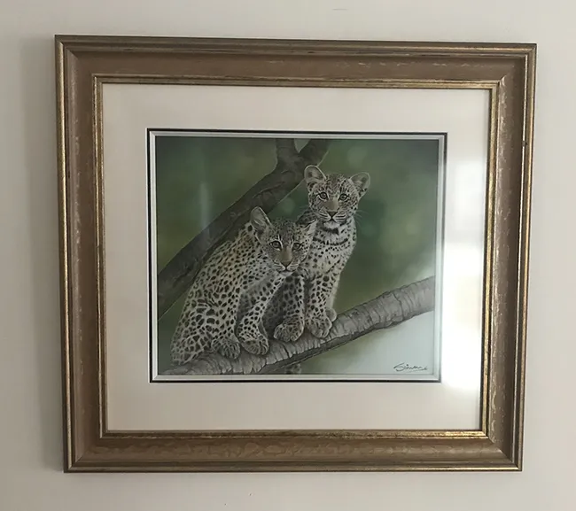 The above image has been beautifully framed by Framers Gallery (Framed size 28in X 26in)