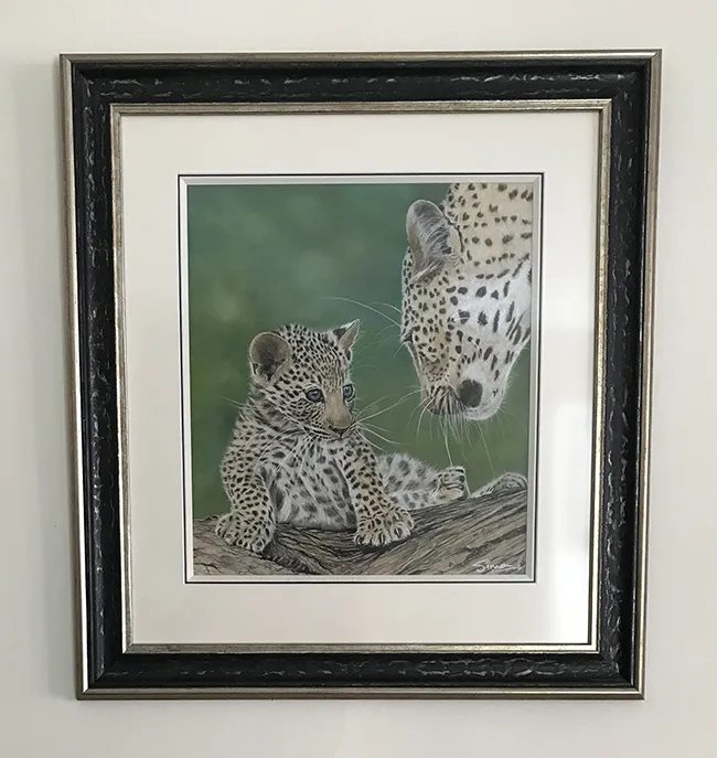 The finished image beautifully framed by Framers Gallery (Framed size 27in x 30in)
