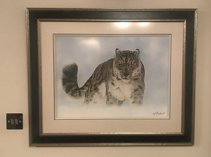 The finished image, beautifully framed by Framers Gallery (Frame size 35in X 29in)