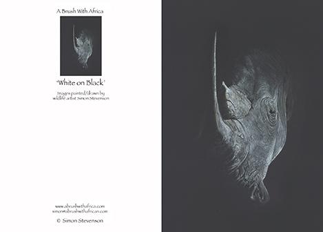 White on Black card