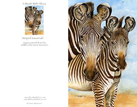 Striped Savannah card