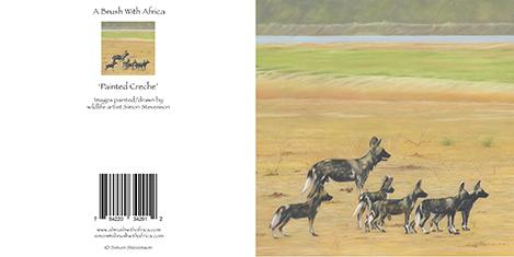 Painted Creche card