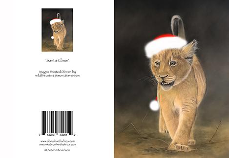 Santa Claws card
